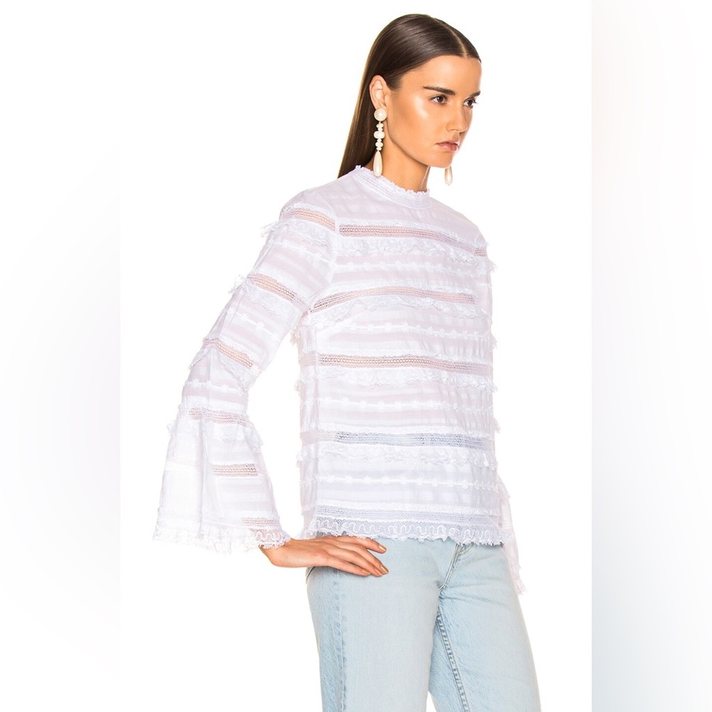 Ulla Johnson Grace Blouse in Blanc